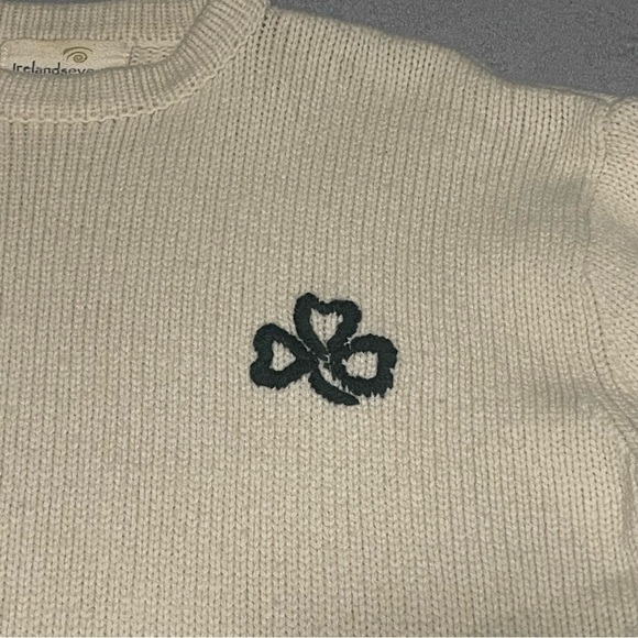 Irelandseye 100% pure new lambs wool sweater size medium EUC - Picture 3 of 6